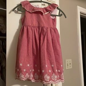 Laura Ashley London girl check flower dress size 5